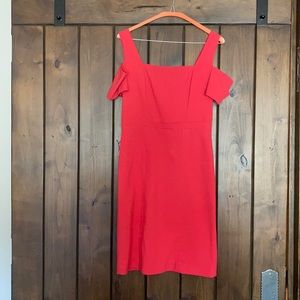 Coral off the shoulder Bcbg dress